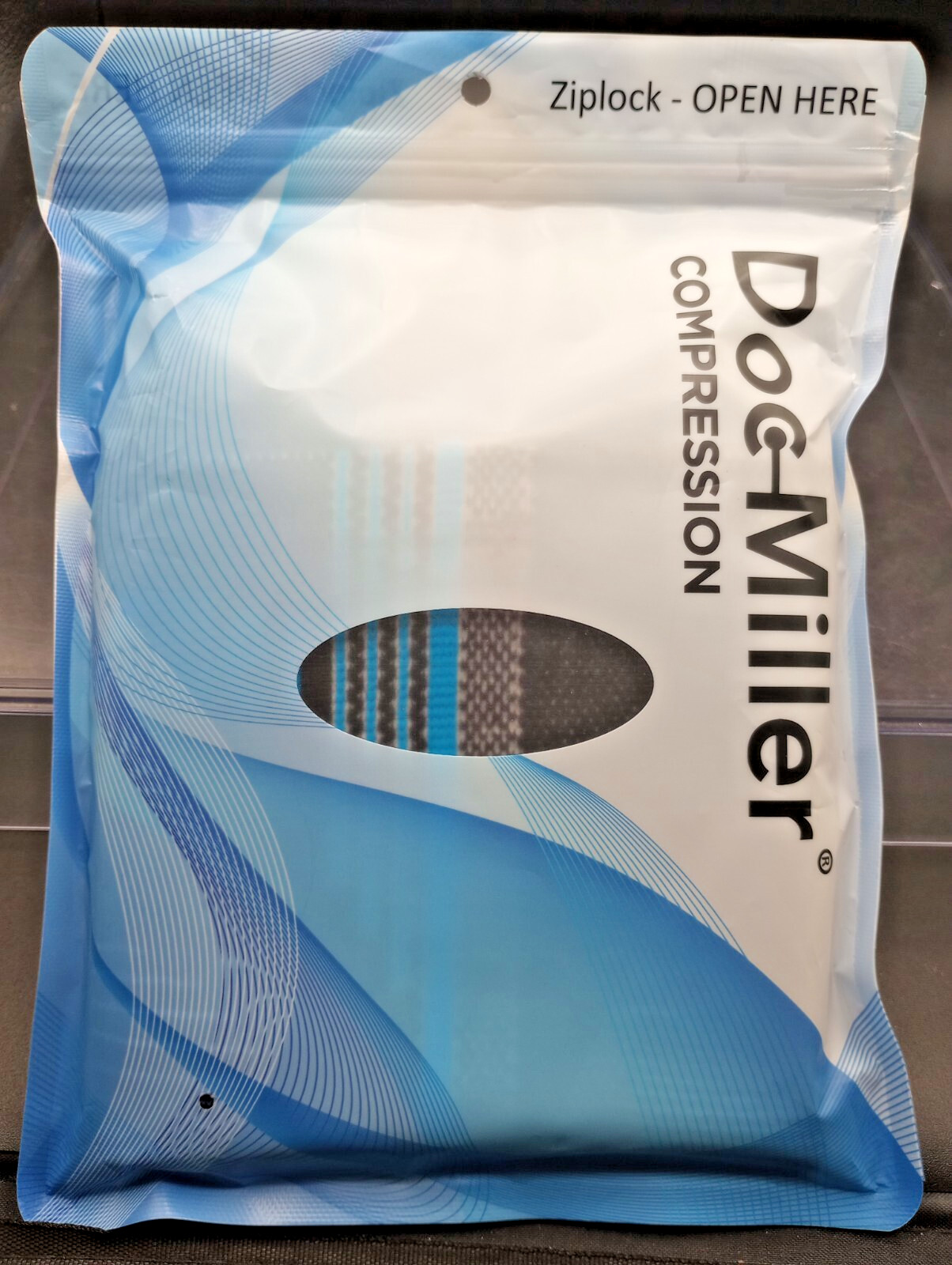 (1 Pair) Doc Miller – Compression Elbow Brace – XLARGE – Blue.