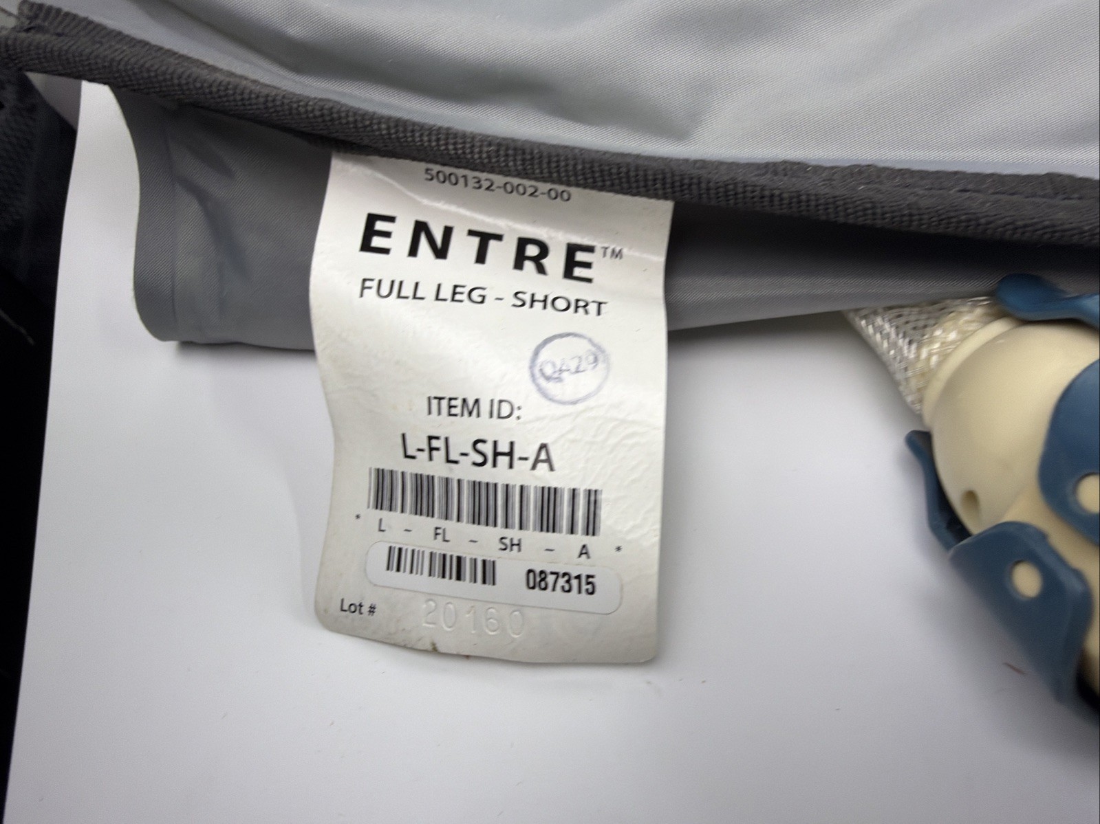 Single Entre Tactile Medical Compression Full Leg -Short Sleeve