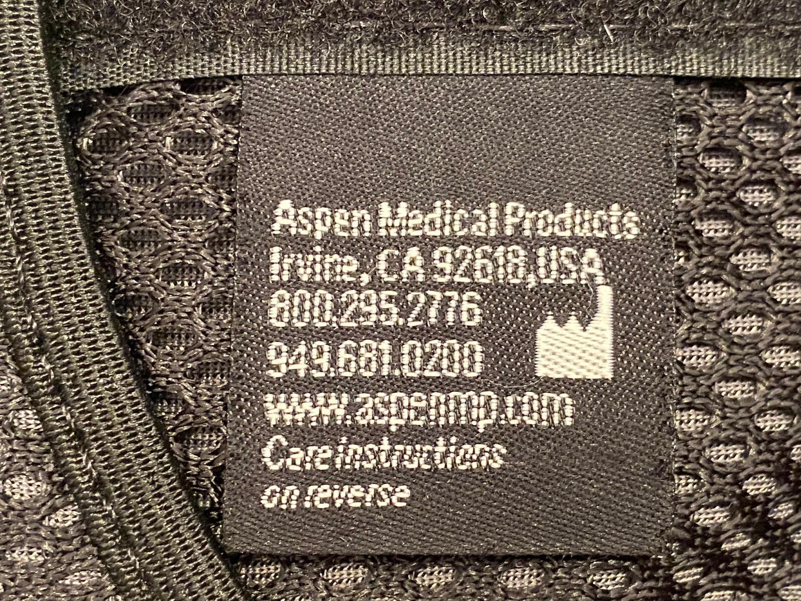 Aspen Vista LSO Lower Back Spine Adjustable Back Brace One Size