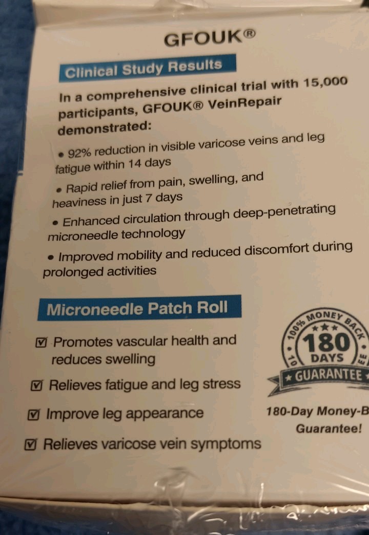 4 GFOUK Vein Repair Microneedle Patch Roll