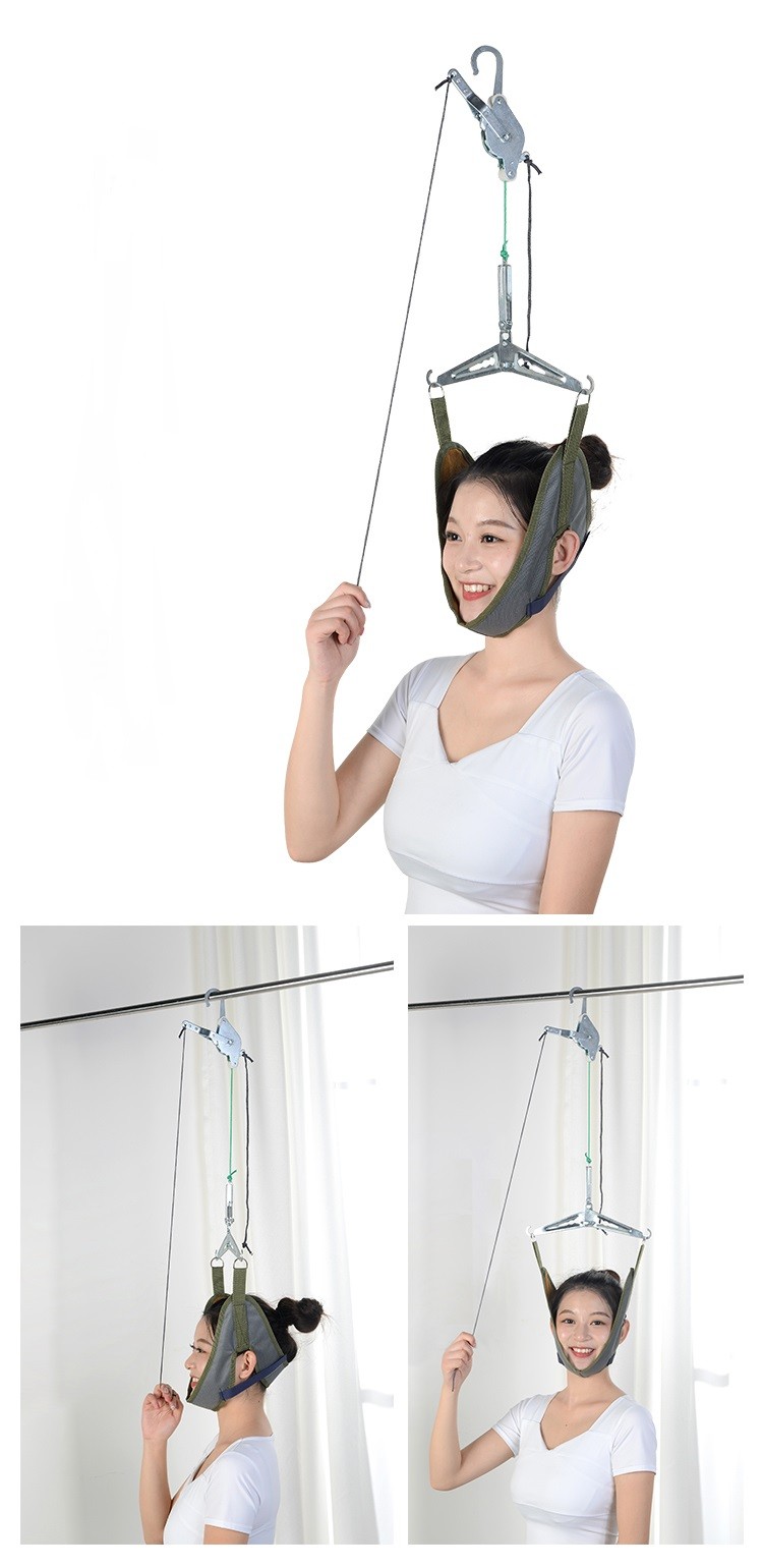 Cervical Traction Equipped With Soft Skin Friendly Face Sling Firm Solid Light