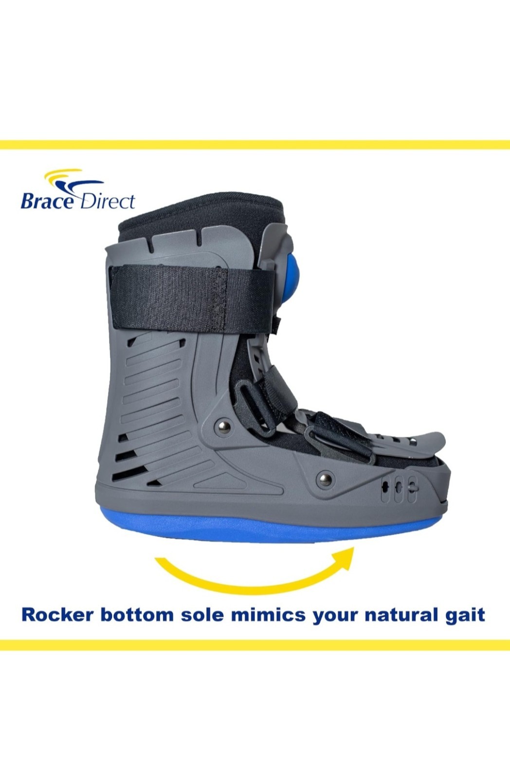 Medical Full Shell Cam Walking Boot with Air Pump- Short- Foot Pain Recovery