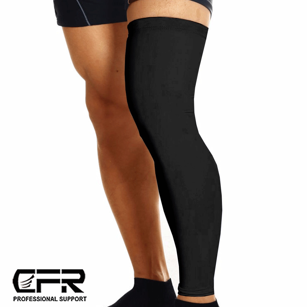Leg Brace Thigh High Compression Sleeve Socks Support Gym Pain Relief Men Women
