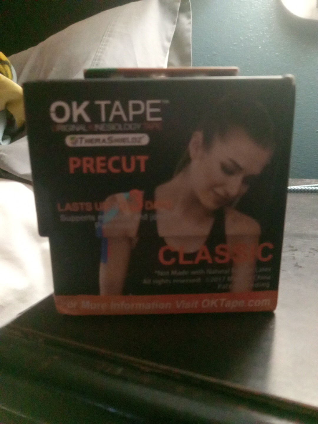 OK Tape Roll Cotton Kinesiology Therapeutic Elastic Sport Precut 20 Strips 16 ft