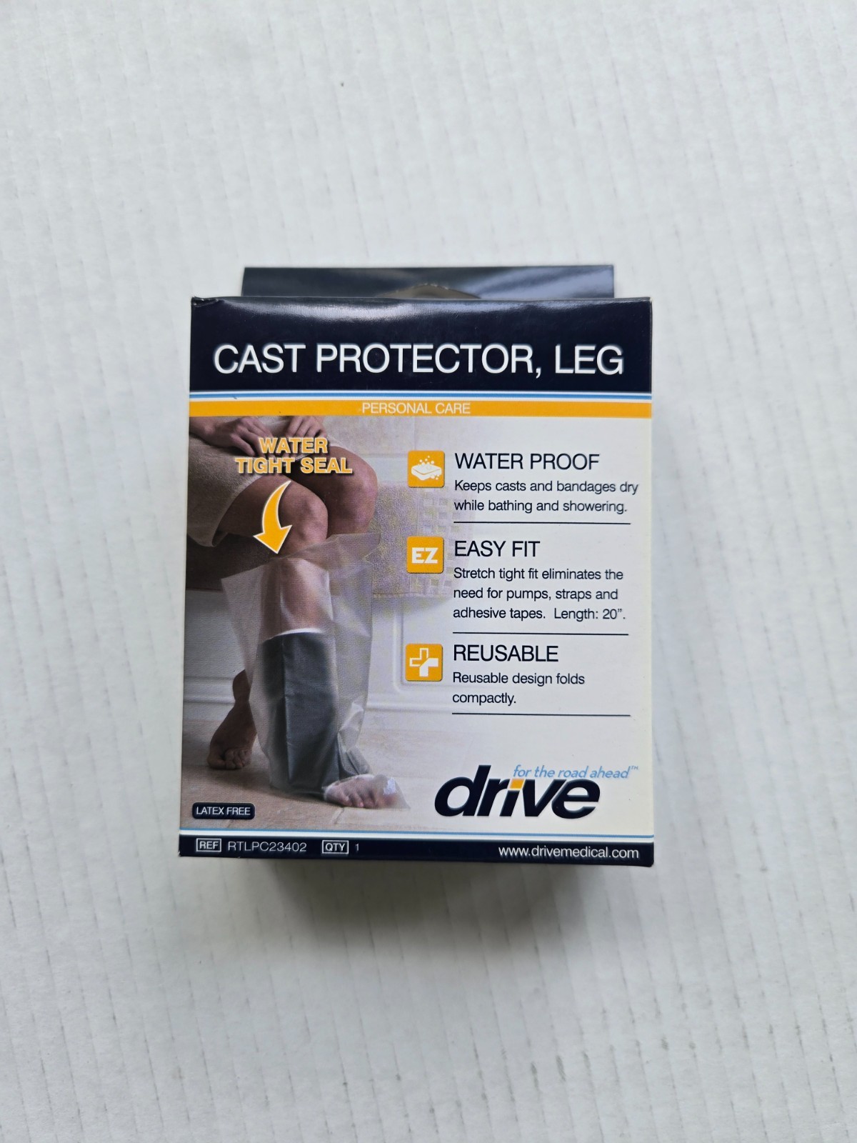 New! DRIVE Cast Protector Leg Water proof Easy fit Reusable Latex FREE