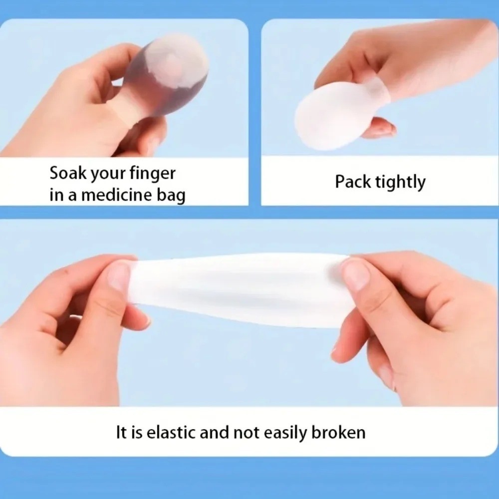 Silicone Toe Protectors Waterproof Sleeve Finger Cots for Injuries Pain Relief