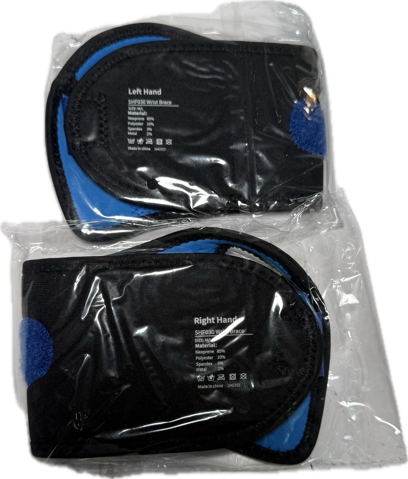 2 Pcs FEATOL Left & Right Wrist Brace Pain Relief Size Medium For Carpal Tunnel
