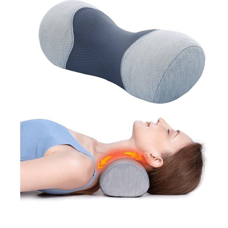 Cervical Traction Device Neck Stretcher Memory Foam Cooling Pain Relief New