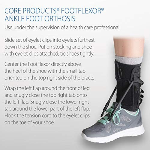 Foot Drop Brace for Walking Support – Soft Ankle Orthosis AFO for Men & Women, M