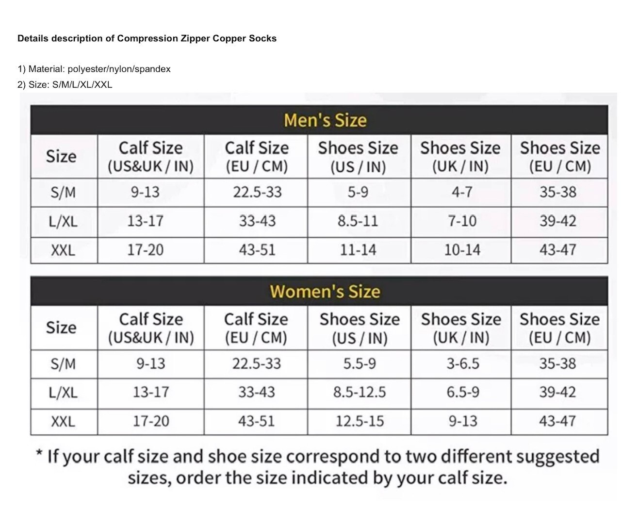 BSOS Zipper Compression Socks, Easy On, 1 Pair, 20-30mmgh, Medical Grade