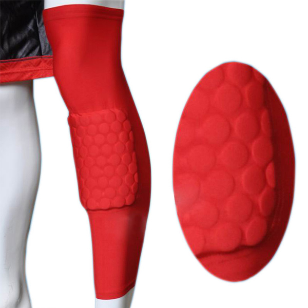 2X Kids Adult Sport Skate Basketball Honeycomb Pad Crashproof Knee Leg Sleeve