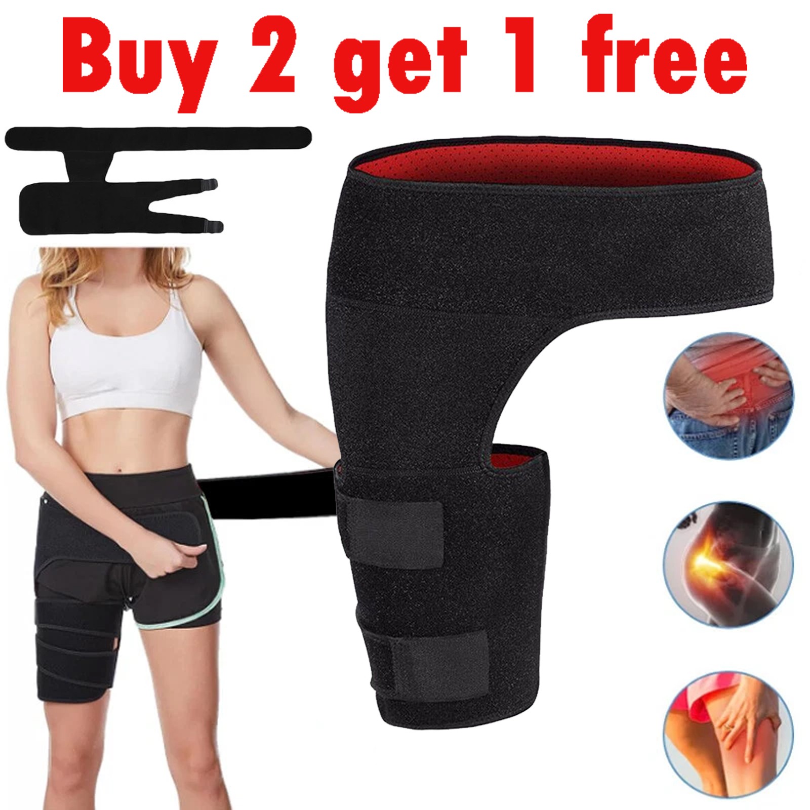 Hip Brace for Sciatica Pain Relief – Compression Wrap for Sciatic Nerve