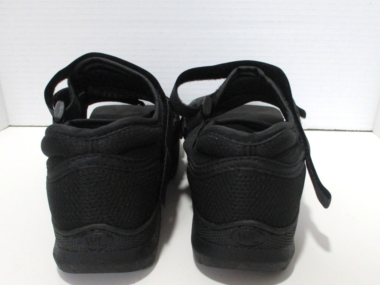 Darco Medical-Surgical Shoes Womens Large Black Square Toe Adjustable X 2