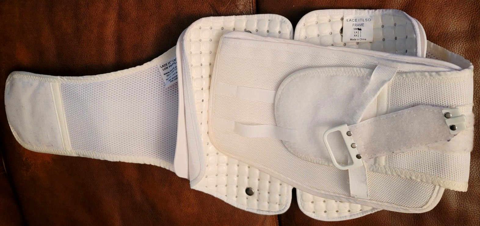 LACE IT LSO Frame Clamshell Back Lumbar Spine Brace size MEDIUM (30′ – 35′)