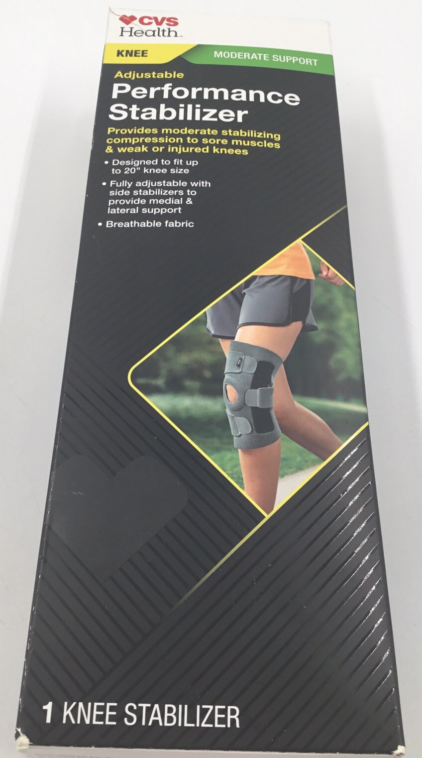 Adjustable Performance Stabilizer For Knee Fits Up To 20” Knee Size New Open Box