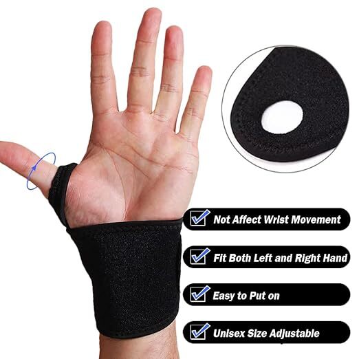 Wrist Hand Brace Support Carpal Tunnel Sprain Arthritis Gym Splint Left / Right