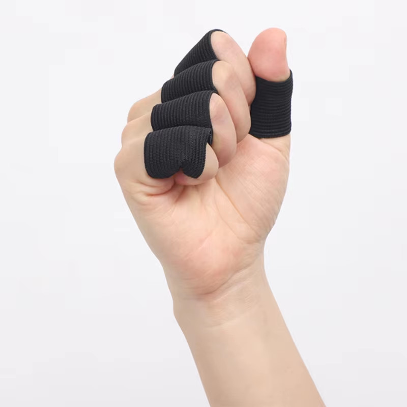 10 Finger Sleeves Compression Protector Elastic Fiber Support Pain Management