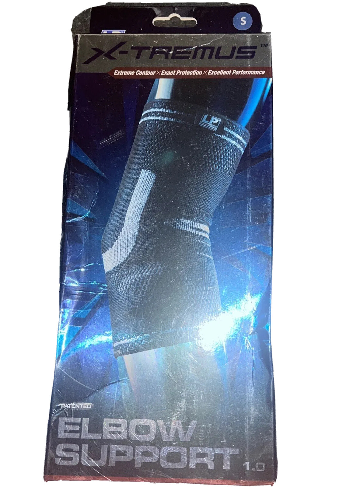 X-tremus Elbow Support 1.0 Size Medium by LP support Black color 150 XT