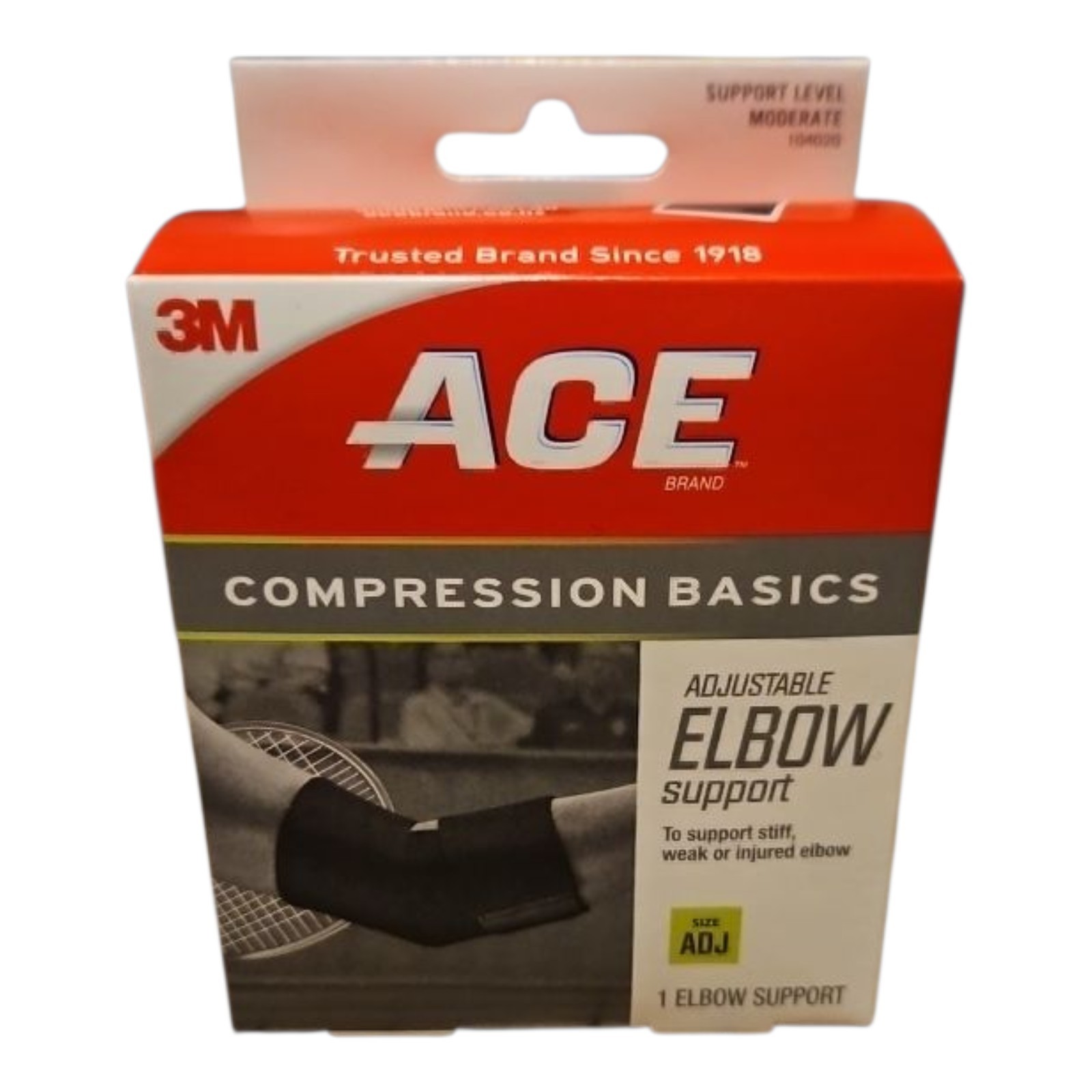 2X Ace Adjustable Compression Basics Adjustable Elbow Support New