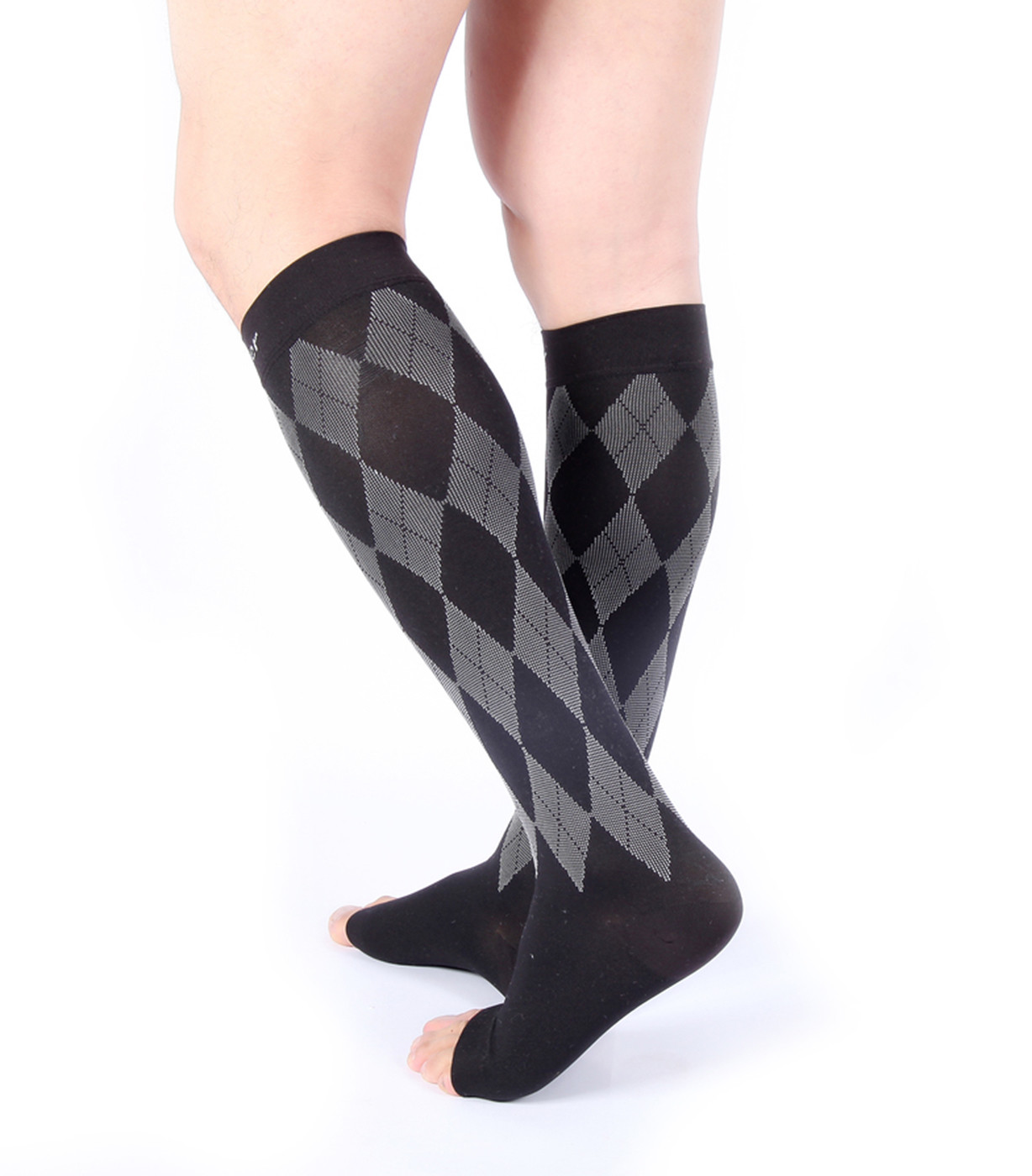 DOC MILLER OPEN TOE COMPRESSION STOCKINGS 20-30MMHG RELIEVE VARICOSE PAIN Socks