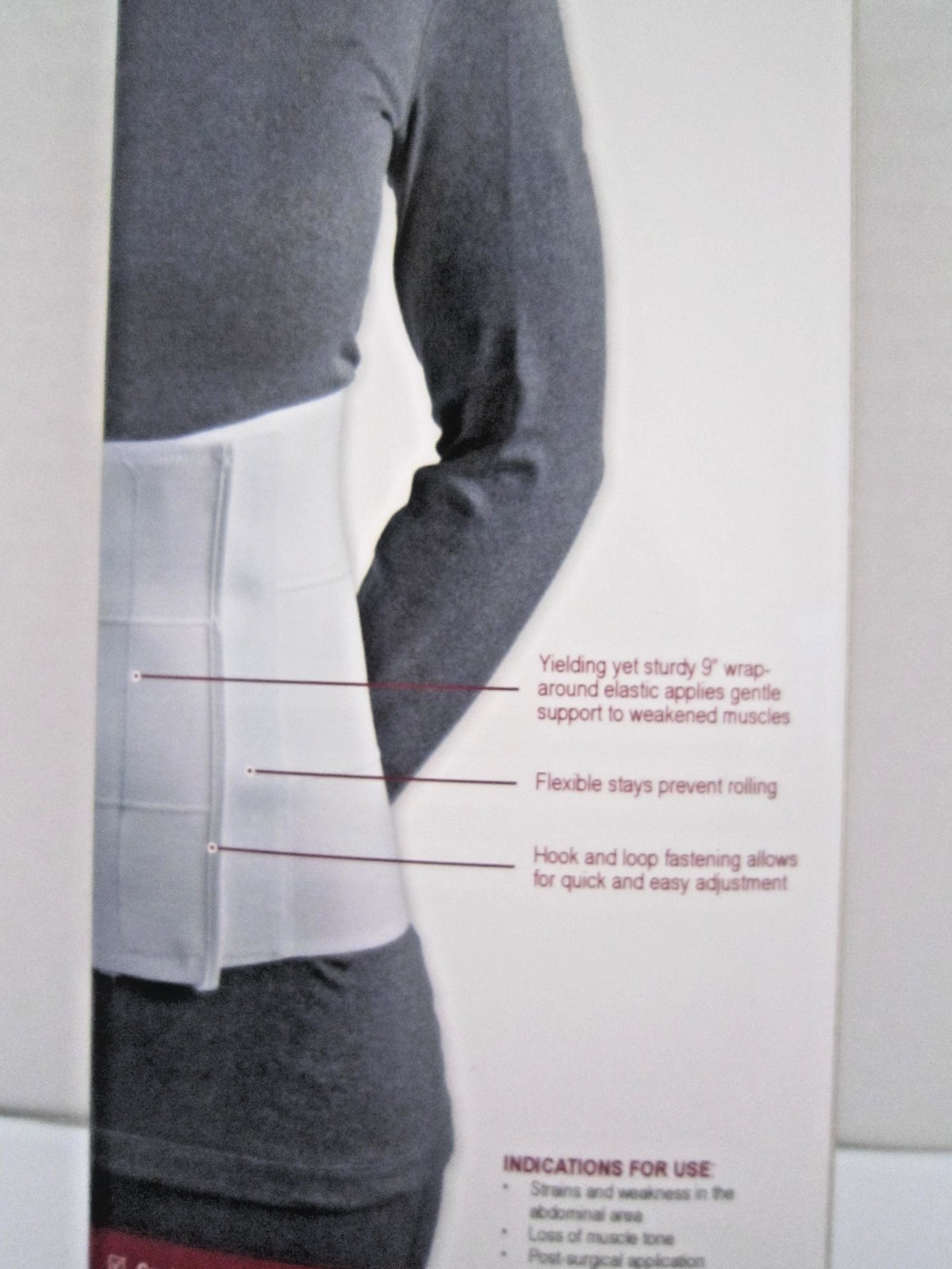 OTC Three Panel Binder For Women – 9 inch White (2689) Size XL. Latex Free