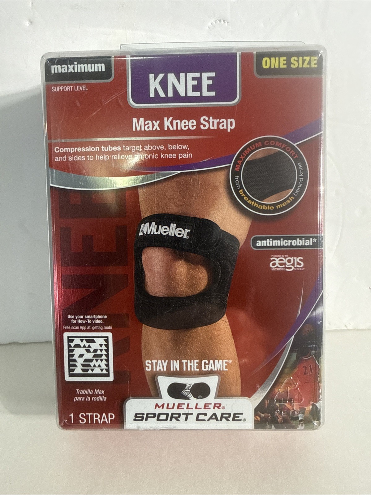 Mueller Sports Medicine Adjustable Max Knee Single Strap One Size Left or Right