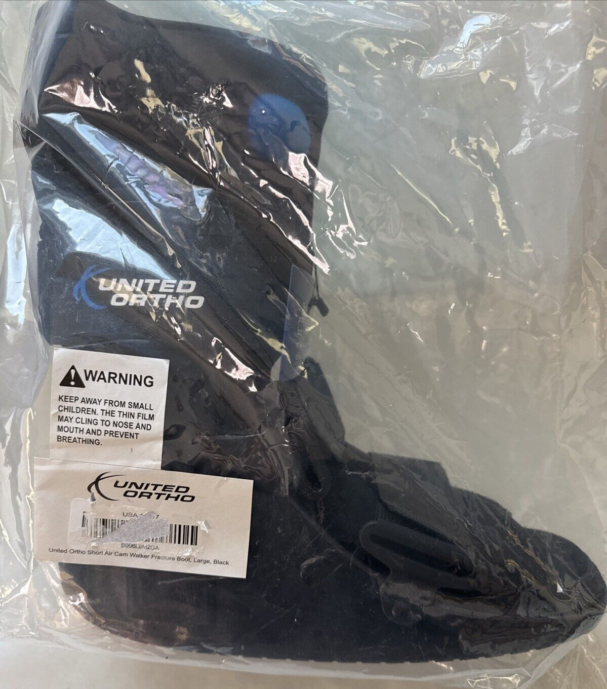 United Ortho Short Air Cam Walker Fracture Boot Black Mens 11.5-13.5, Women 12.5