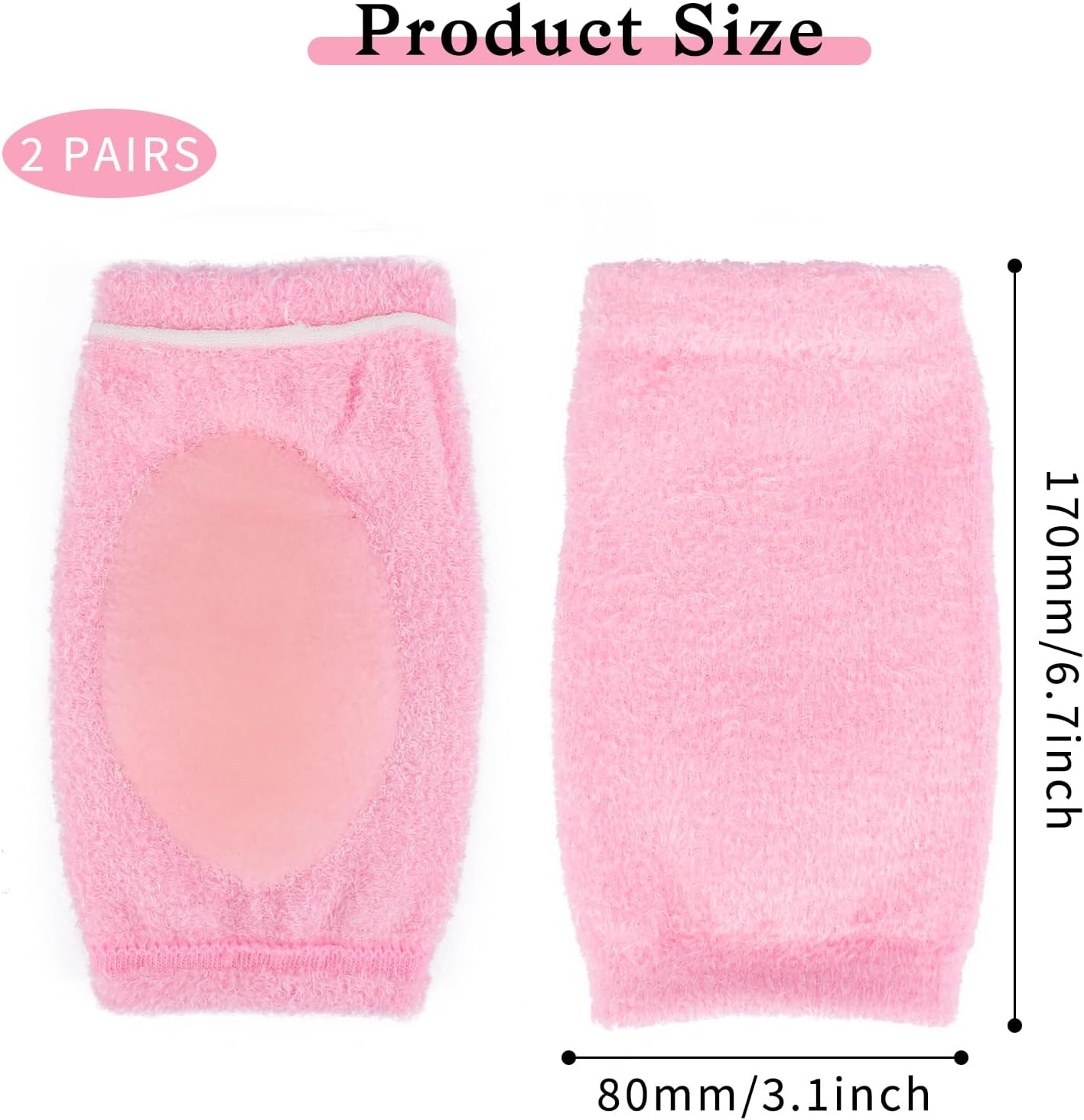 2 Pairs Elbow Moisturizing Sleeve Elbow Gel Cover Heel Socks Elbow Sleeves Elbow