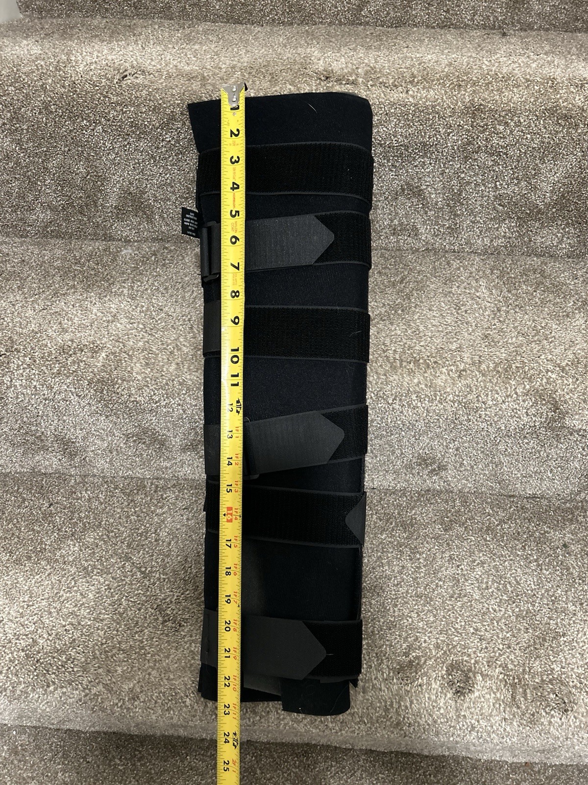 Bird & Cronin Latex Free Adjustable Nylon Knee Immobilizer Brace Black 23 in