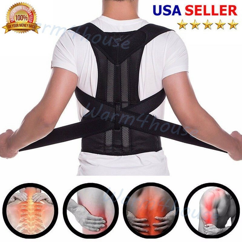 Posture Corrector Support Back Shoulder Brace Belt For Men Women Active New USPS