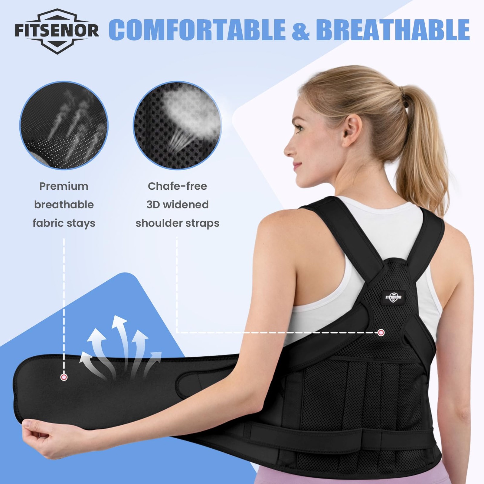 Posture Corrector for and Men, Lightweight Back for Neck, Shoulder & Upper Ba…