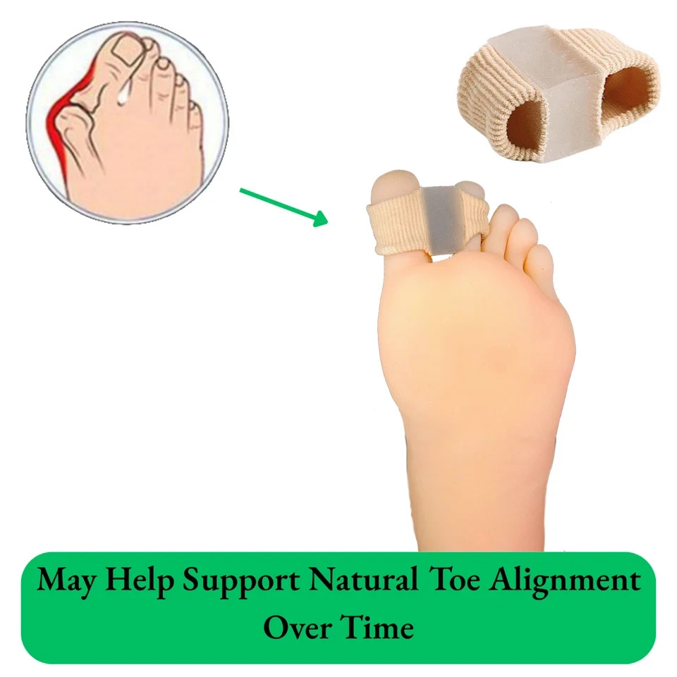 toe bunion big corrector straightener hallux valgus gel splint separator foot 1x