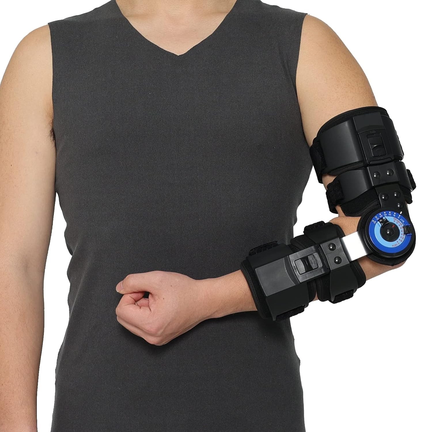 Orthomen Hinged ROM Adjustable Elbow Brace Stabilizer. Left Arm. NEW IN BOX