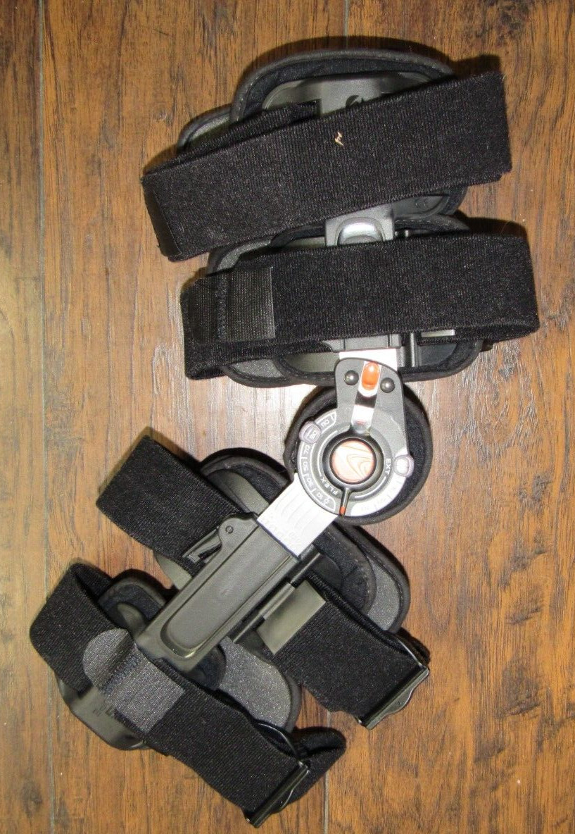 Breg Flexion Extension T-Scope Post-Op Padded Adjustable Hinged Knee Leg Brace
