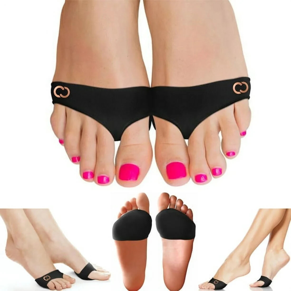 Copper Compression Metatarsal Pads Max Copper Extra Padding for Comfort, L/XL