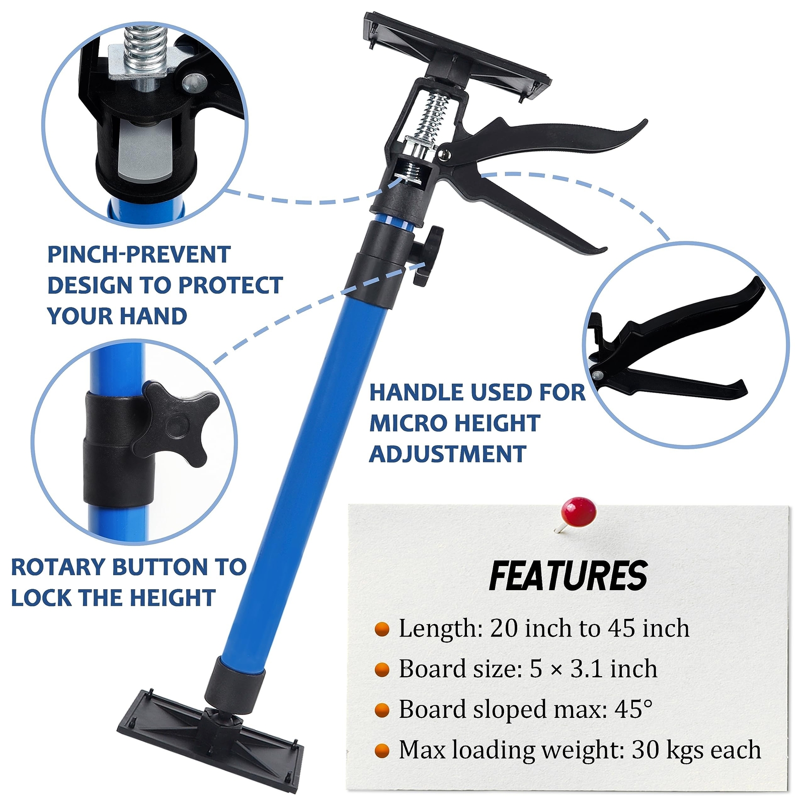 Third Hand Tool, Adjustable Support Pole, 3rd Hand Support System, Steel Supp…