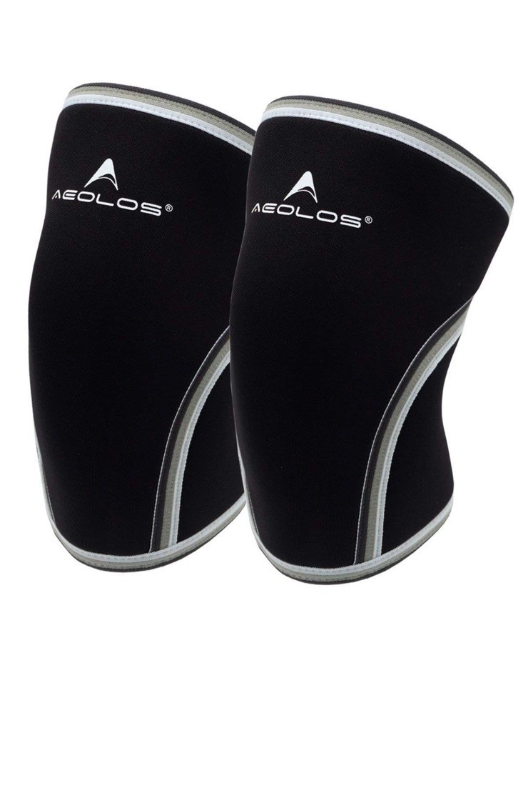 Knee Sleeves (1 Pair)，7mm Compression Knee Braces for Heavy-Lifting,Squats,Gy…