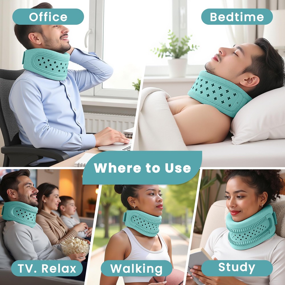 1pc Durable Silicone Material Comfortable Neck Support for Neck Pain and Support