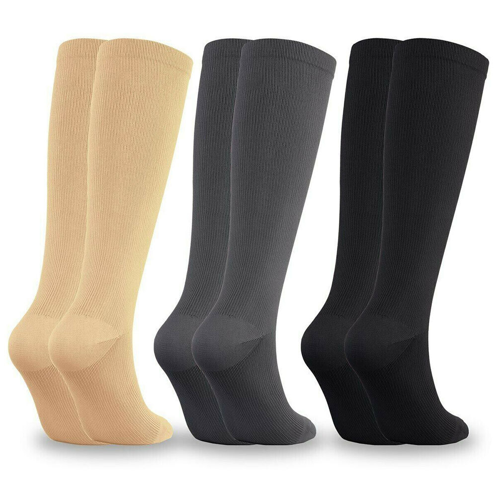 Medical Grade Calf Compression Sleeve Socks Sports Flight Travel Varicose Edema