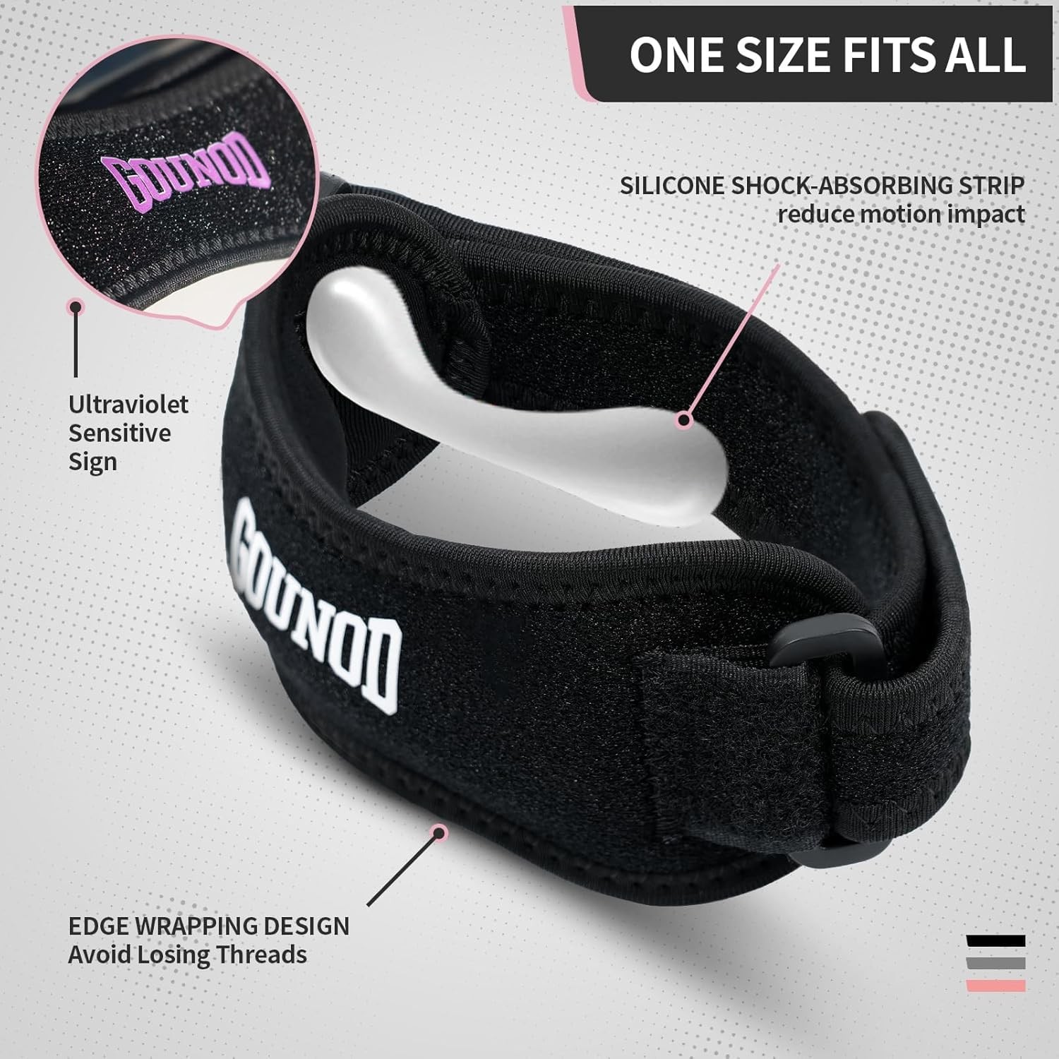 Patellar Tendon Support Strap 2 Pack,Knee Strap for Knee Pain Relief,Patella …