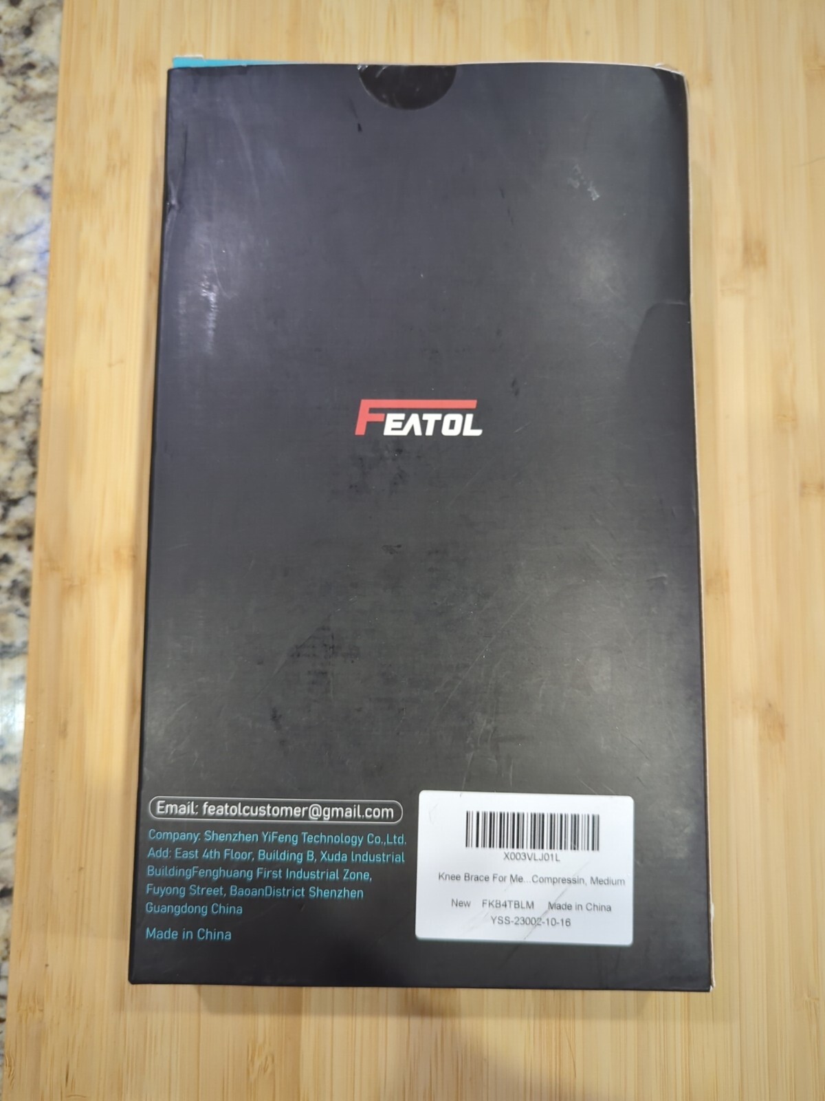 Featol Adjustable Knee Brace Size Medium Unisex Men/Women