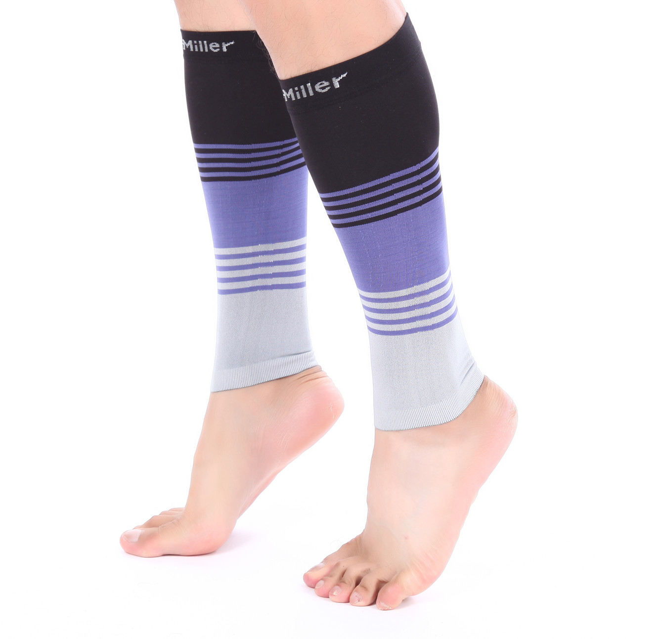 Doc Miller Calf Compression Sleeve 1Pair Stockings 20-30mmHg Varicose Veins