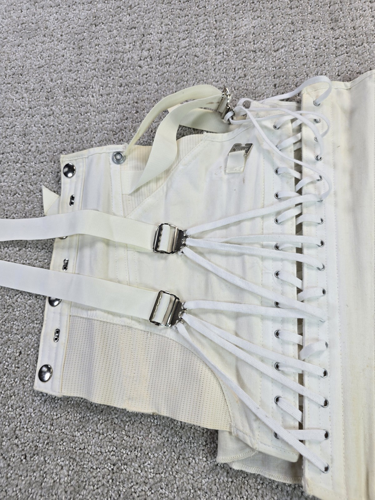 Vintage Freeman 36 Lumbosacral Ivory Orthotic Corset Brace Back Support READ
