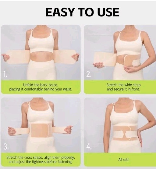 Back Brace Lumbar Support for Lower Back Pain M Sciatica Scoliosis Herniated