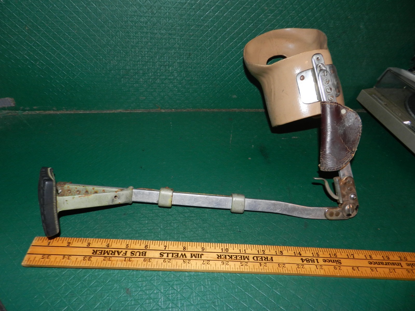 Vintage Knee Leg Prosthetic Leg Hard Plastic Medical Antique Artificial Limb