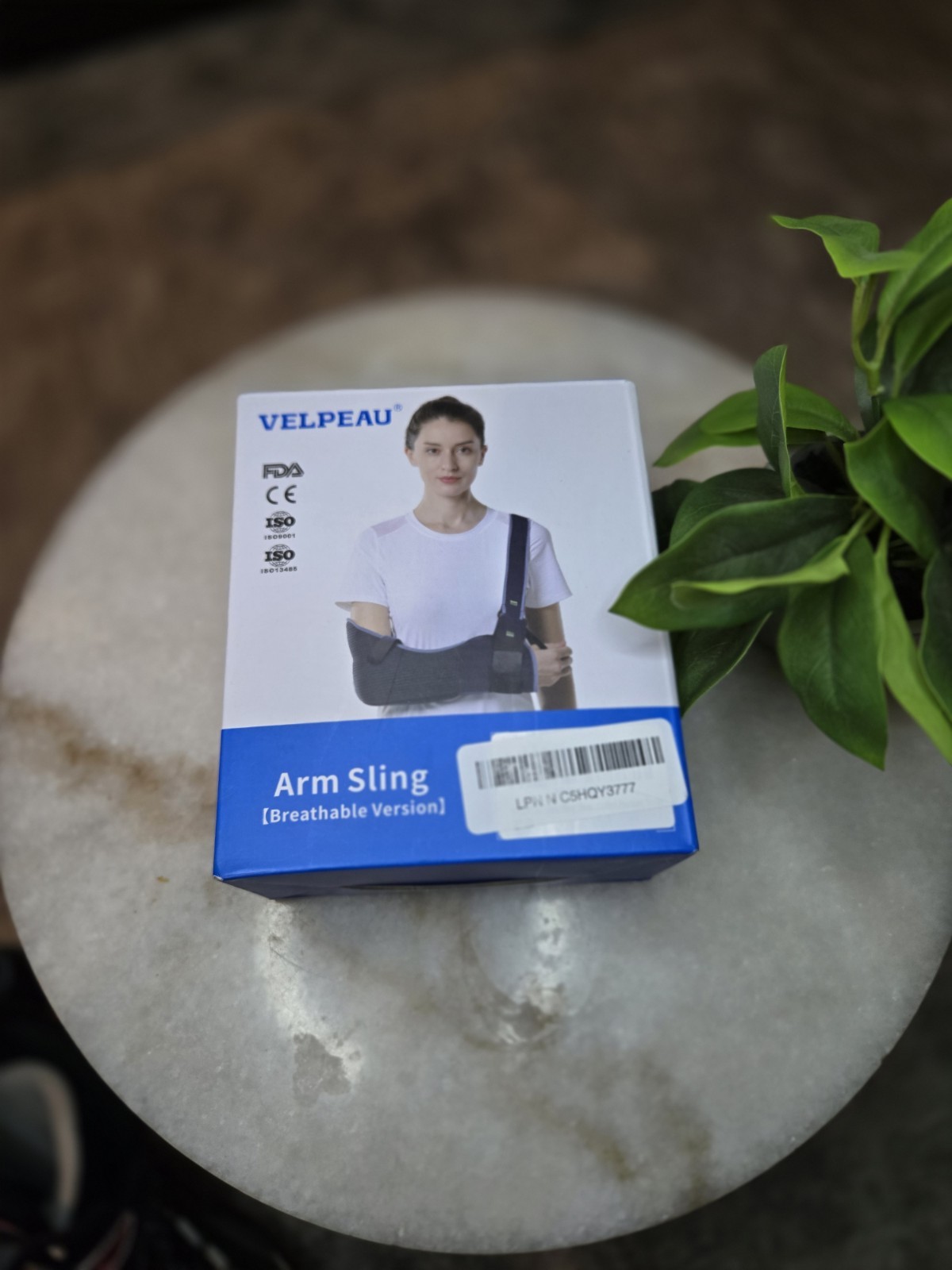 Shoulder Arm Sling By Velpeau , Elbow Brace Support Adjustable Immobilizer