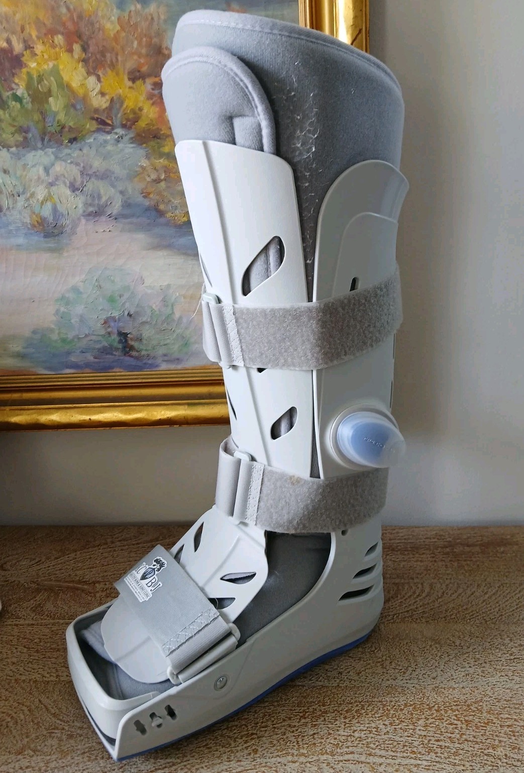 DeRoyal Adjustable Orthopedic Walking Boot Air Cast Large Gray Immobilization
