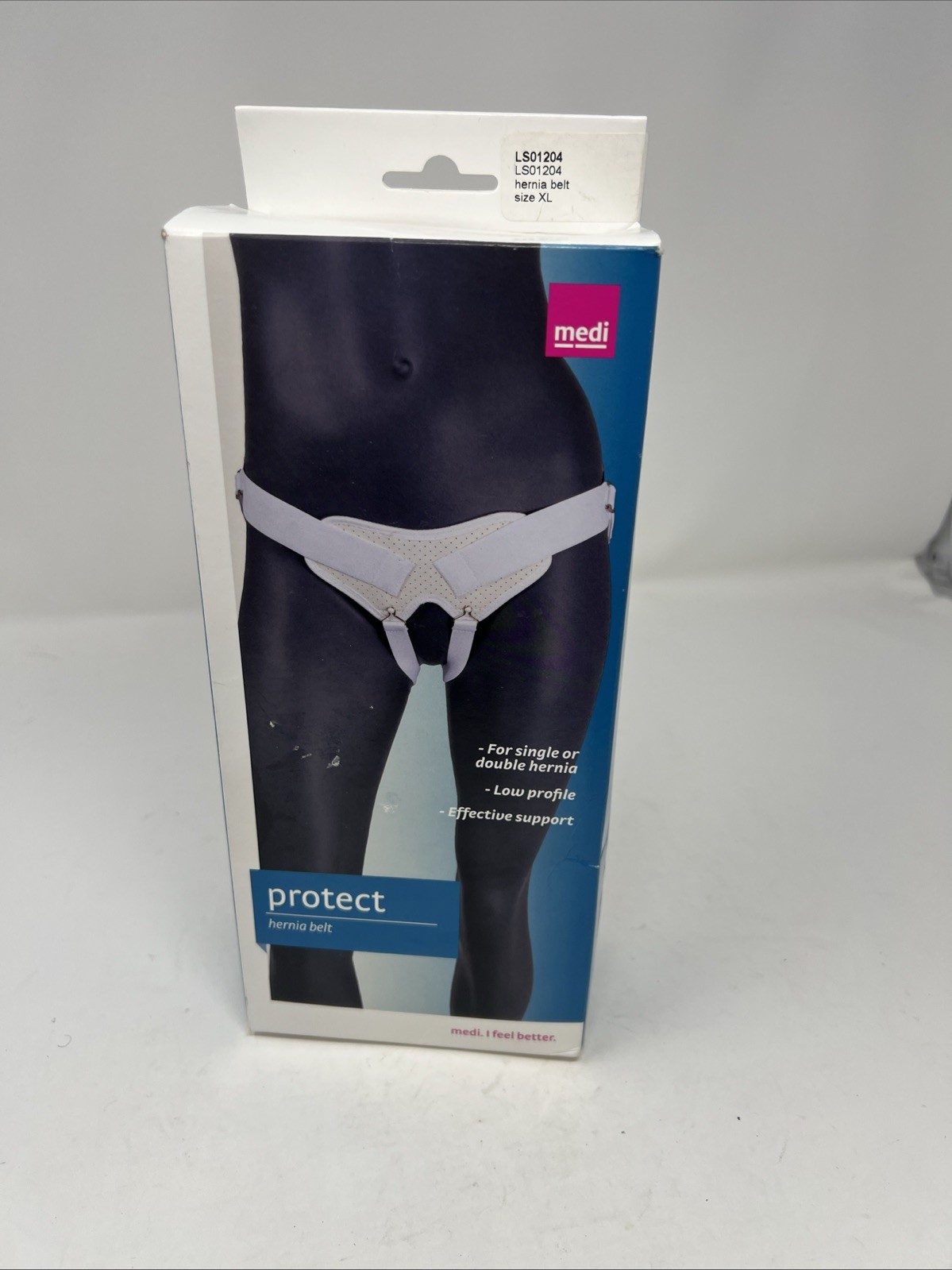 Medi Adjustable Hernia Belt- XL 46-52 in. LS01204 – White