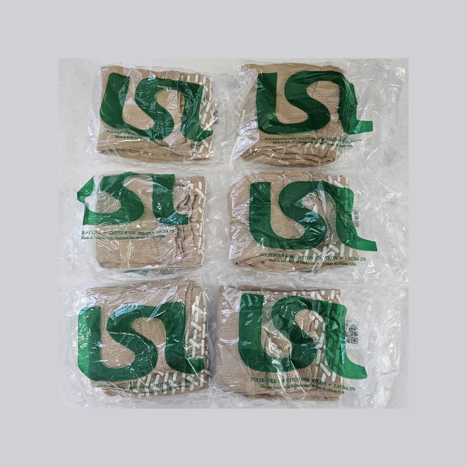 Non-Slip Hospital Socks E11218XL Beige Size XL LSL Healthcare 6 Units
