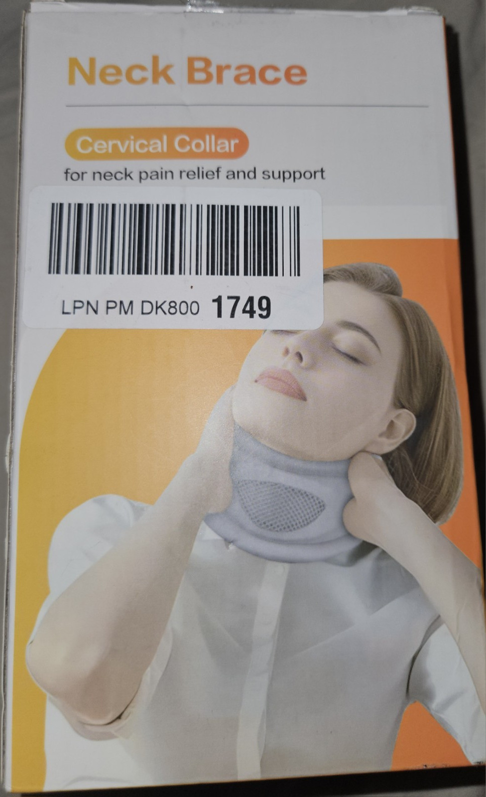 Neck Brace Cervical Collar Gray DK800 for Neck Pain Relief and Support